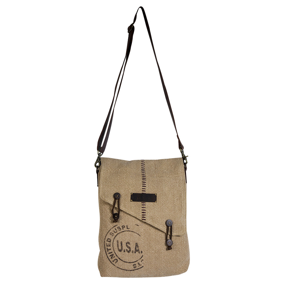 Sac à bandoulière look vintage U.S.A.