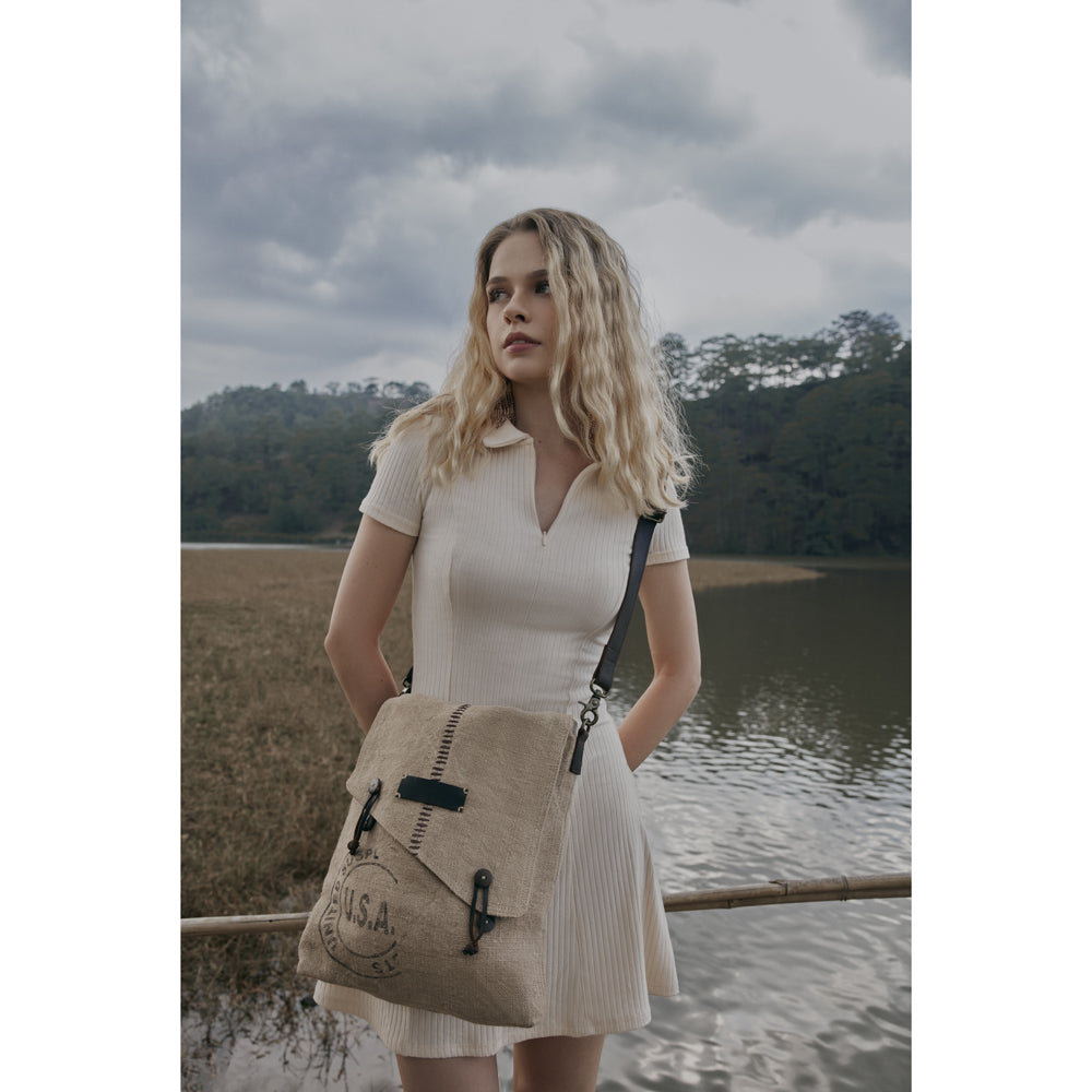 Sac à bandoulière look vintage U.S.A.