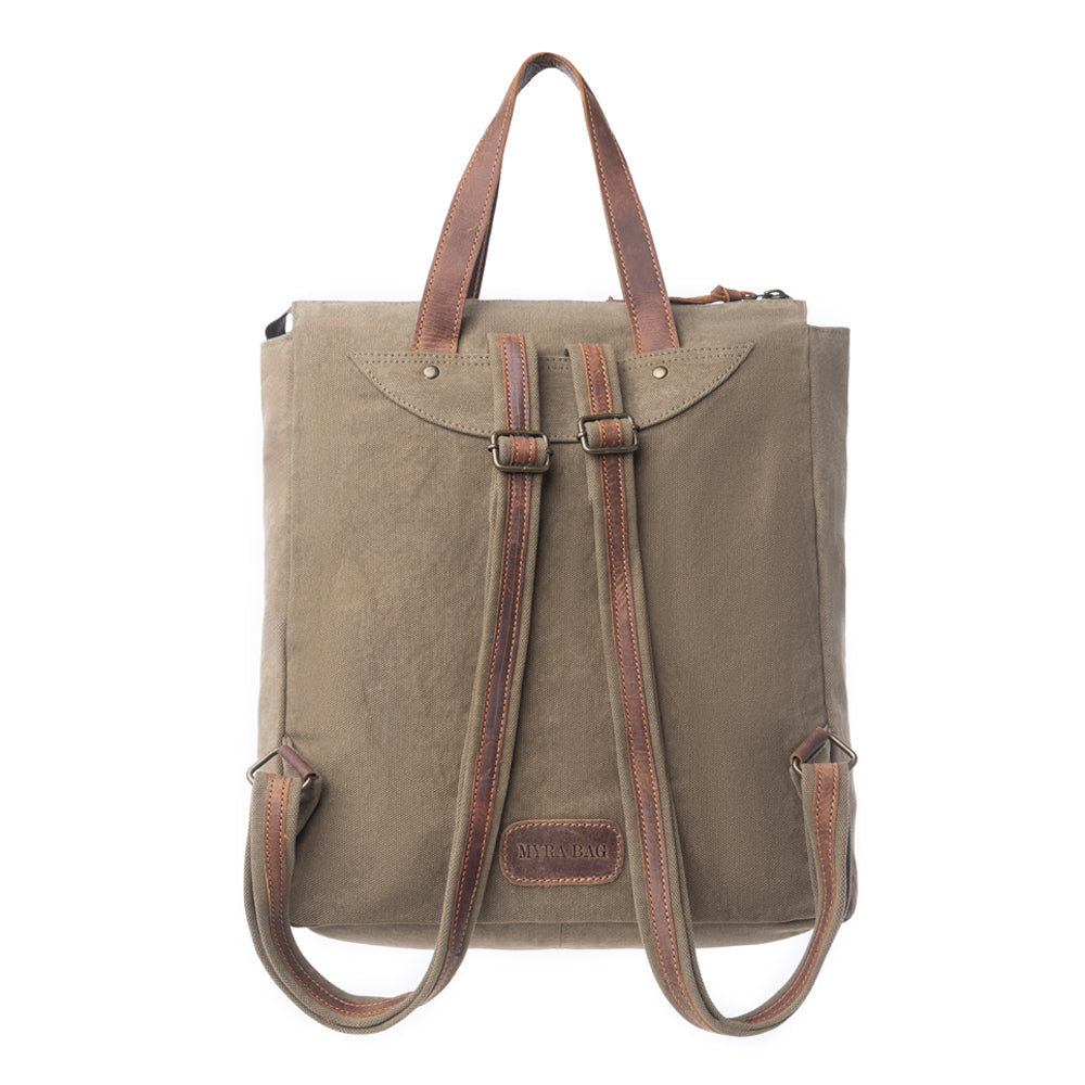 Sac à dos en toile et cuir Yesteryear