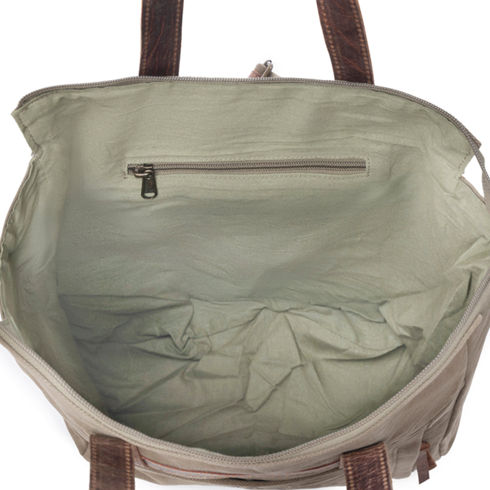 Sac à dos en toile et cuir Yesteryear
