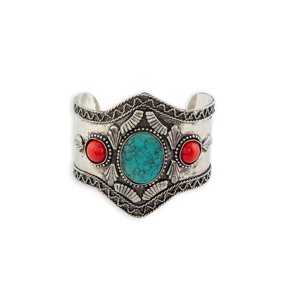 Bracelet jonc argenté intemporel