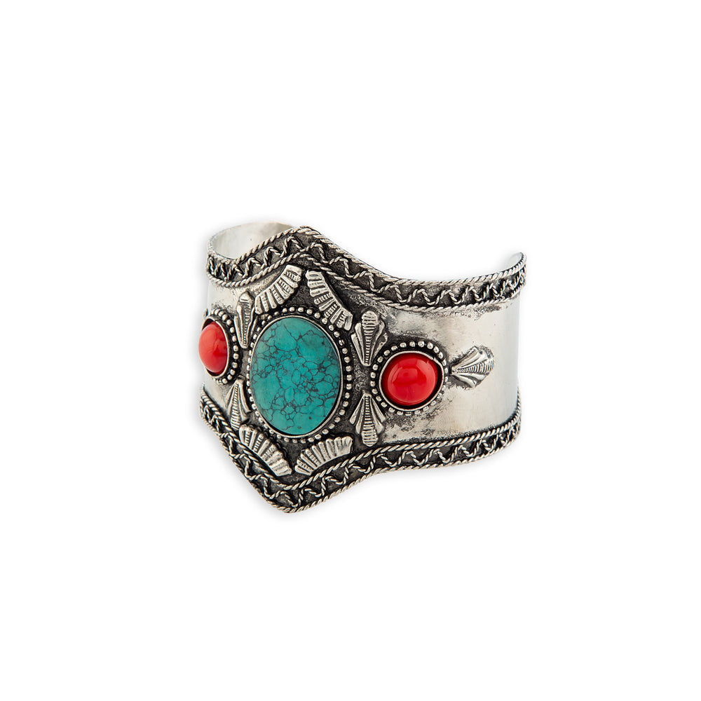Bracelet jonc argenté intemporel