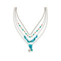 Collier à plusieurs rangs en argent « Jardin enchanté »