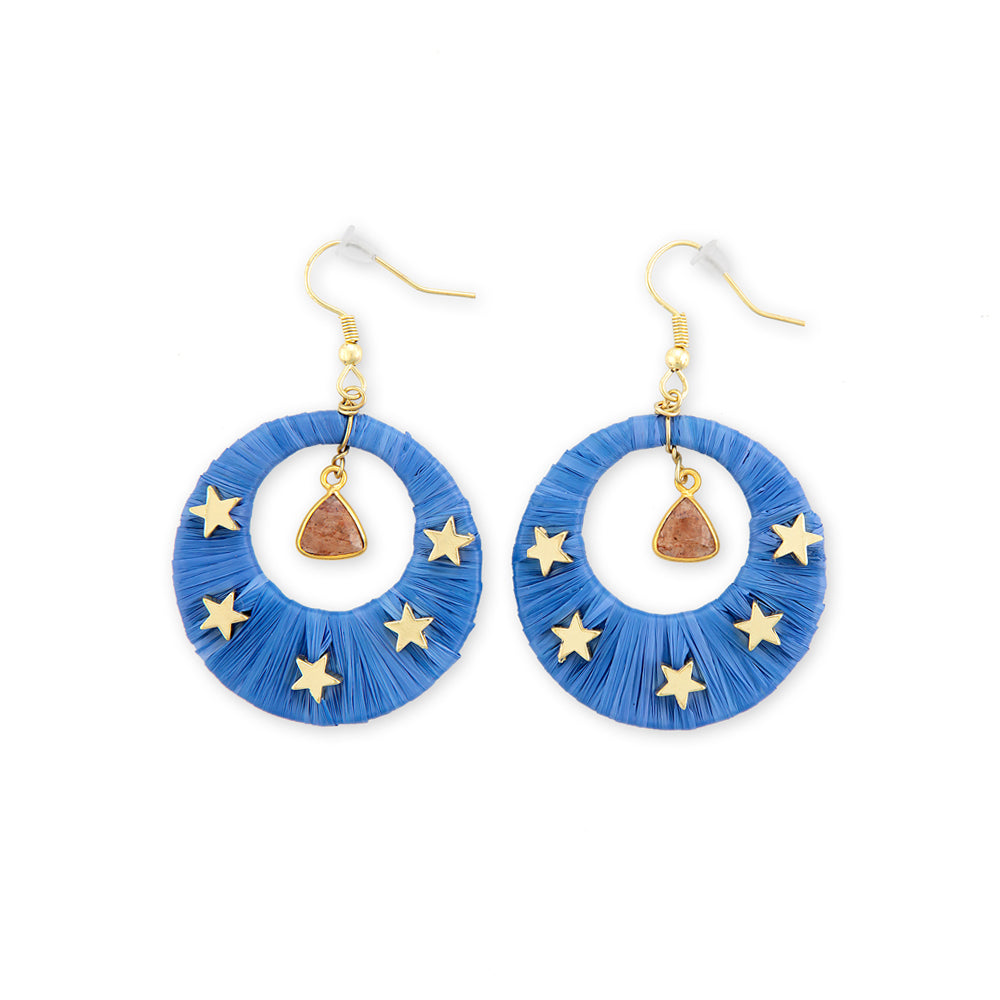 Boucles d'oreilles étoiles scintillantes