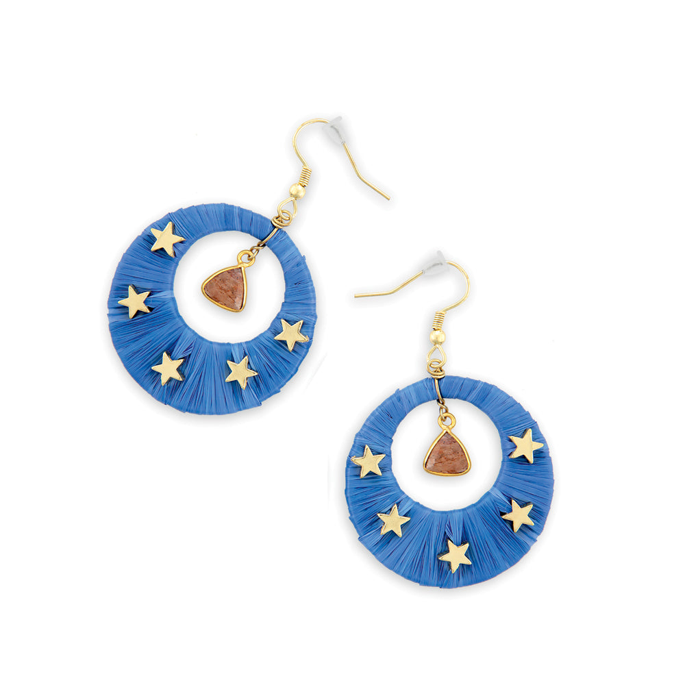 Boucles d'oreilles étoiles scintillantes