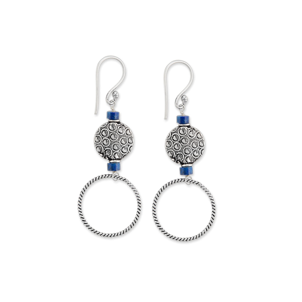 Boucles d'oreilles Double Cercle Enchanté