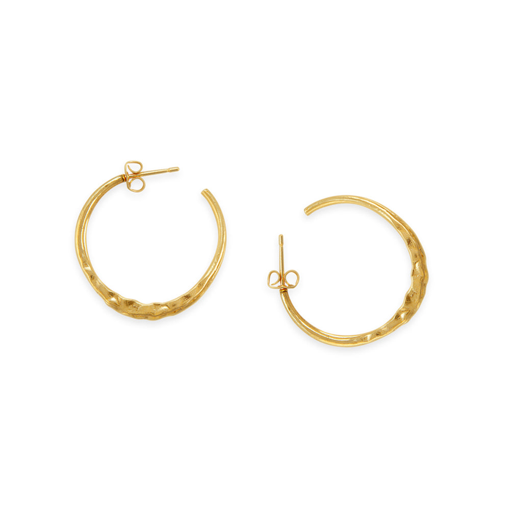 Boucles d'oreilles créoles Truscan Artisan Or