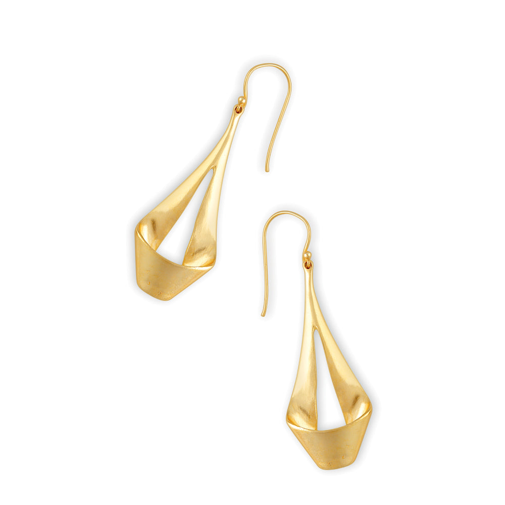 Boucles d'oreilles dorées Taragon