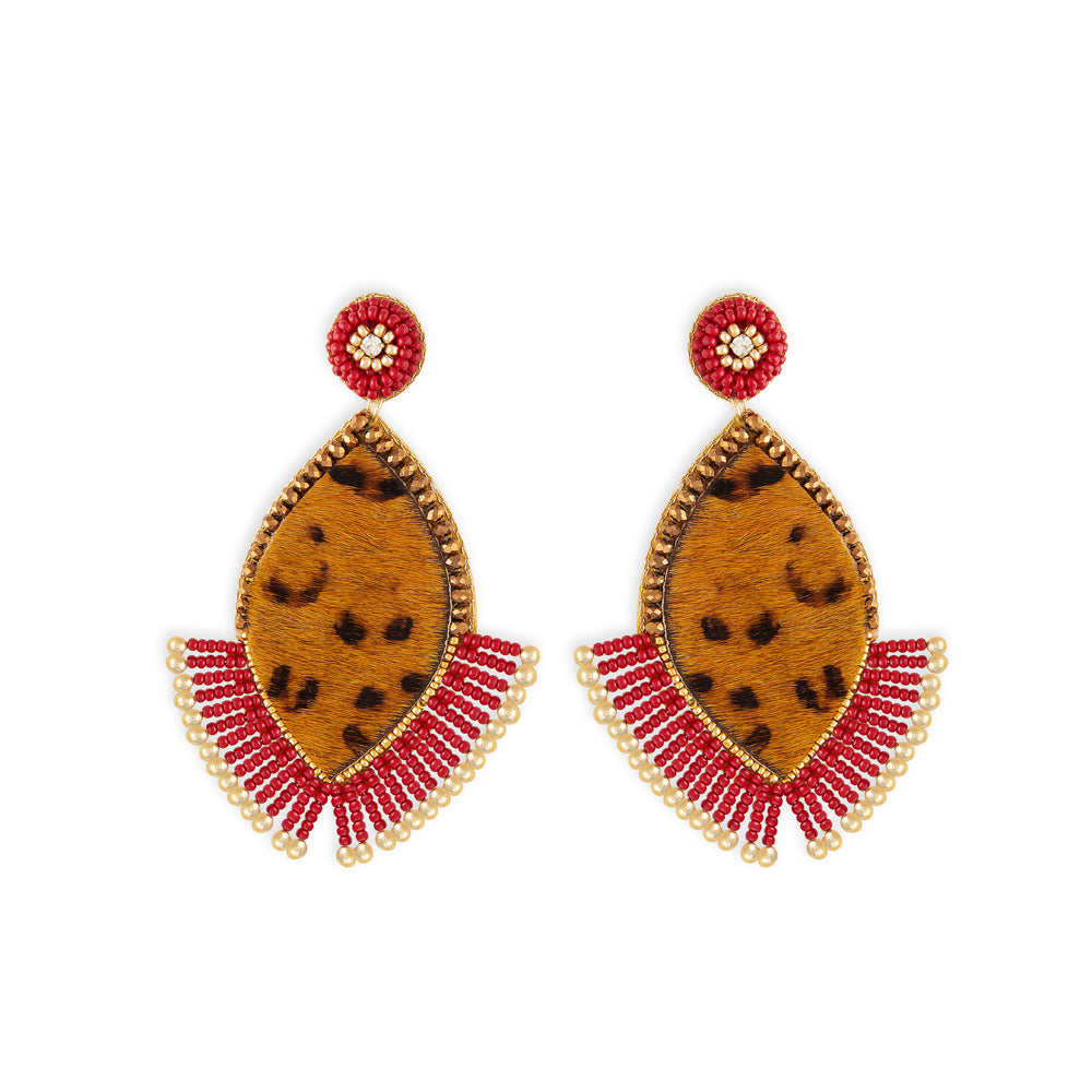 Boucles d'oreilles cuir Safari Quest