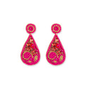 Boucles d'oreilles perlées Rose Garden