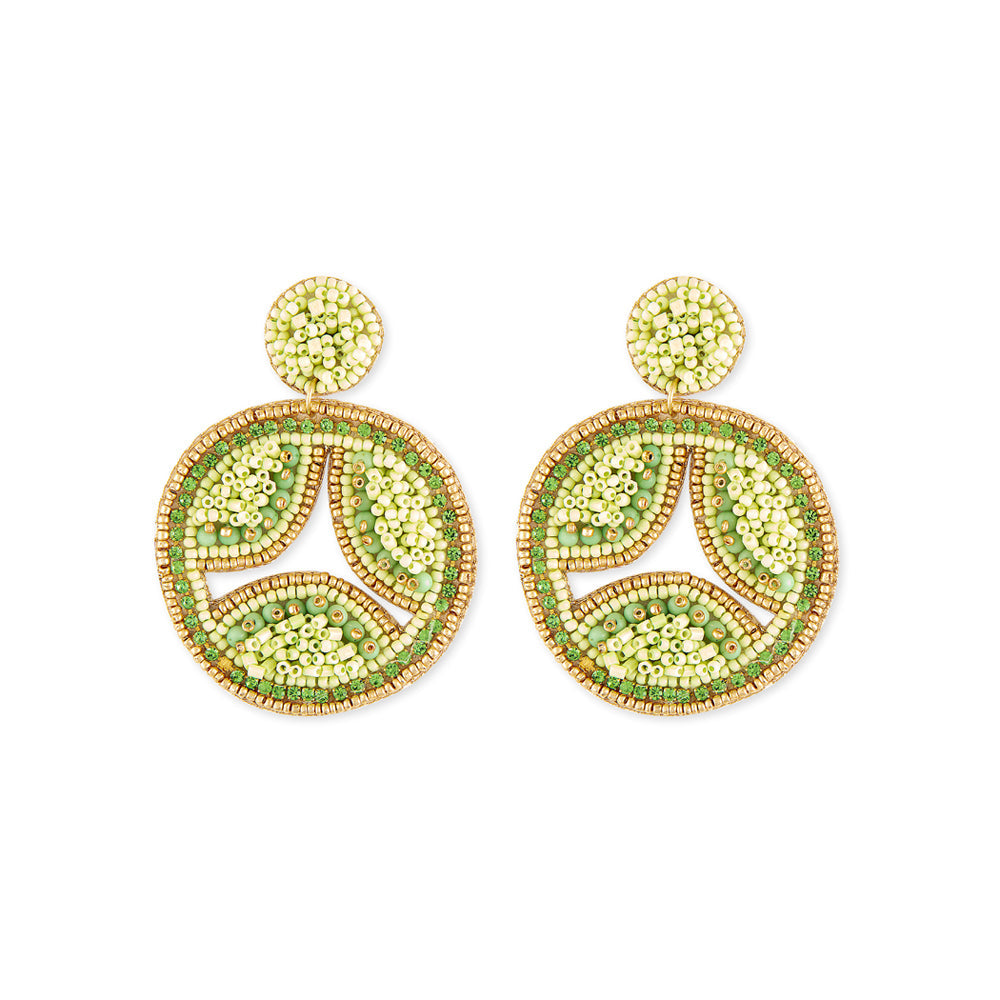 Boucles d'oreilles perlées Éclat des prés