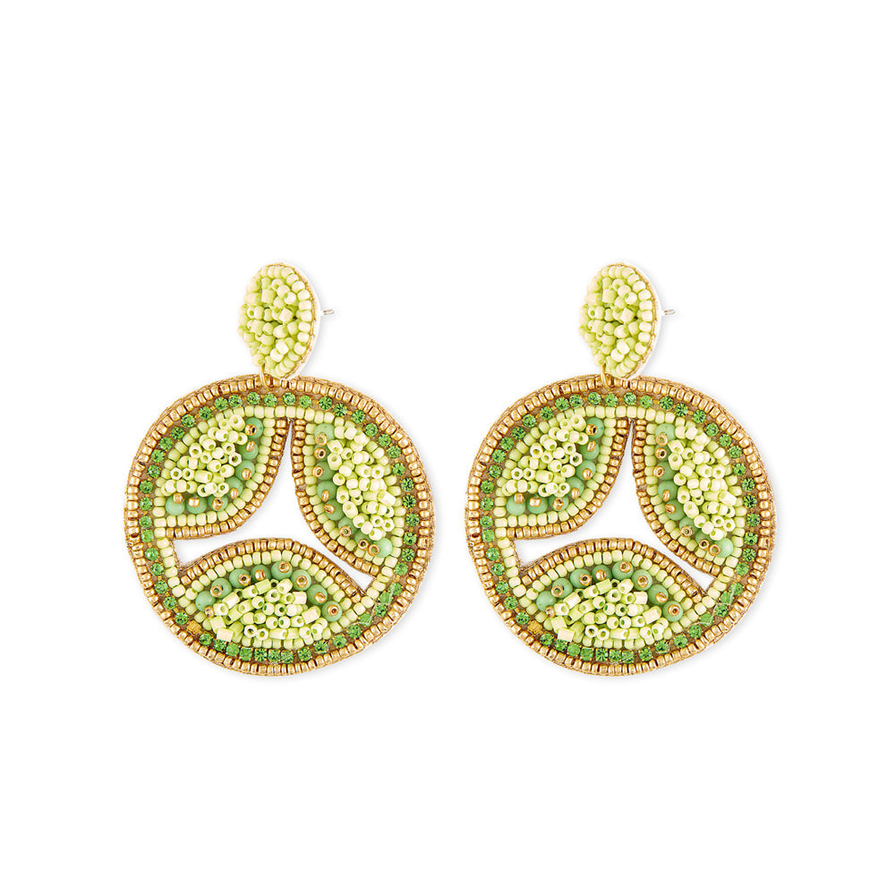 Boucles d'oreilles perlées Éclat des prés