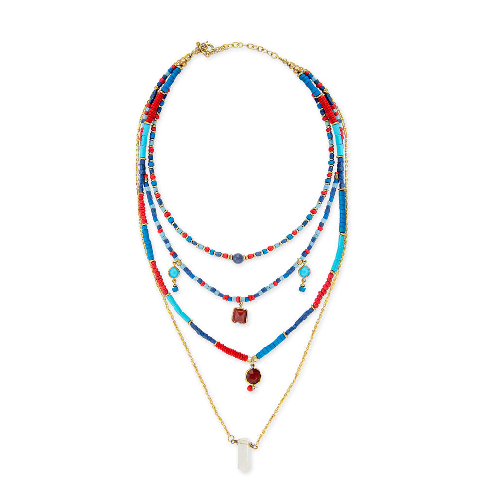 Collier à plusieurs rangs « Color Delights & Dreams »