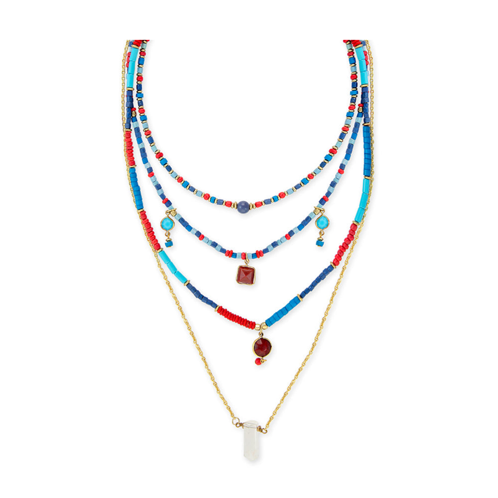 Collier à plusieurs rangs « Color Delights & Dreams »