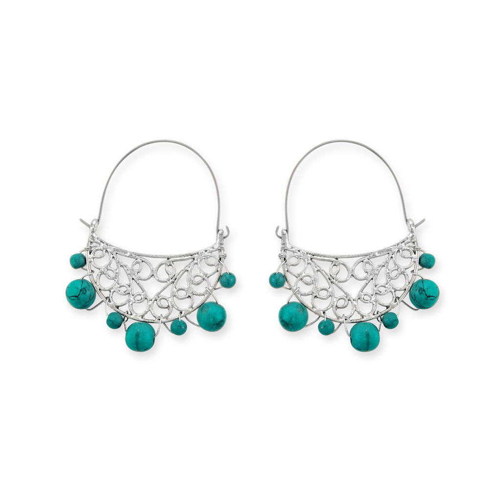 Boucles d'oreilles ouvragées Sky Shine