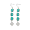 Boucles d'oreilles raffinement rustique