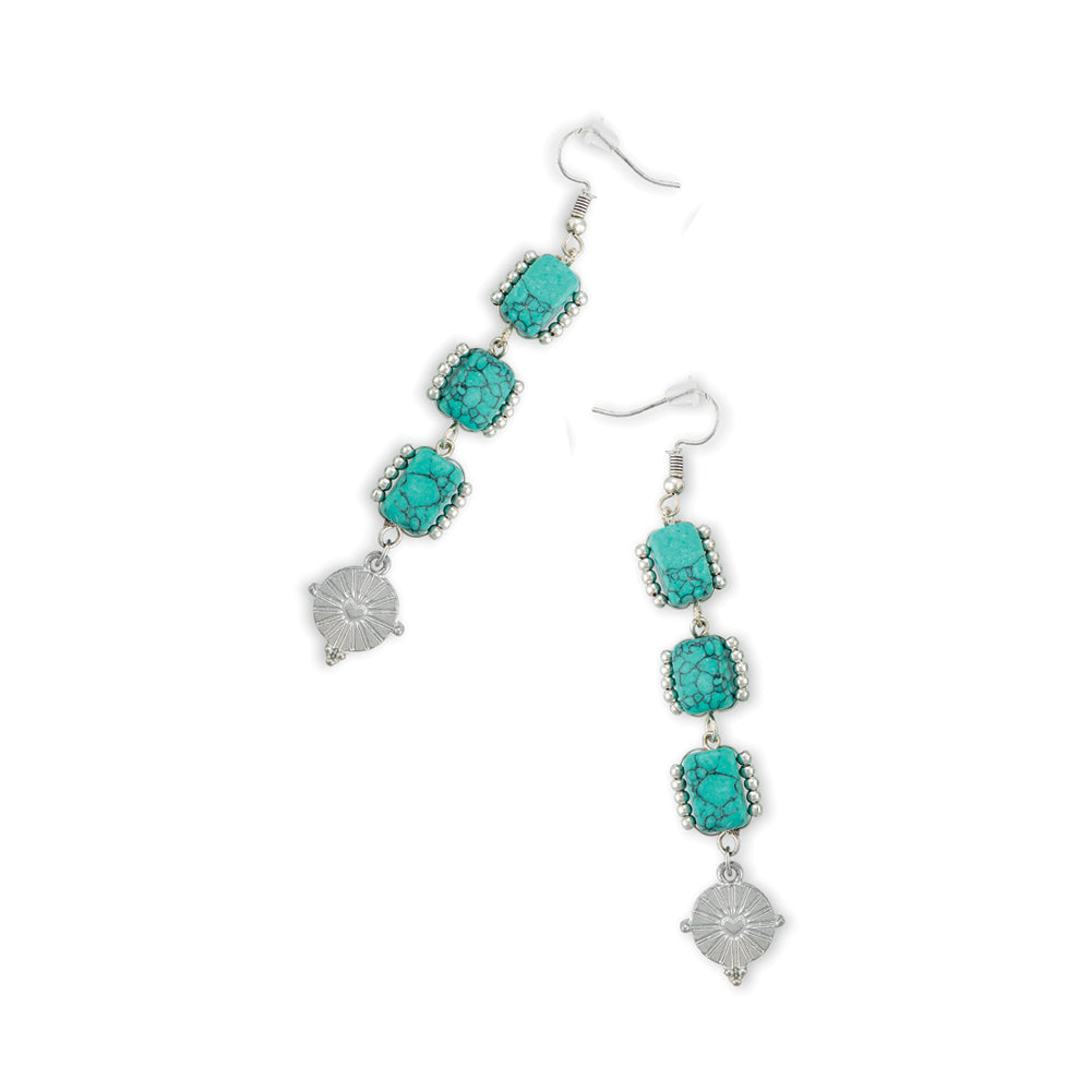 Boucles d'oreilles raffinement rustique