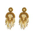 Boucles d'oreilles perlées Folklore Embrace en épi de blé