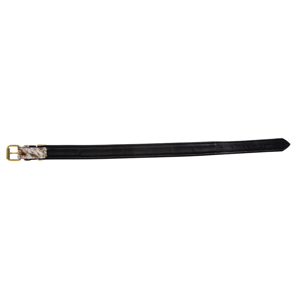Collier pour chien en cuir Chissum Hair-On Hide