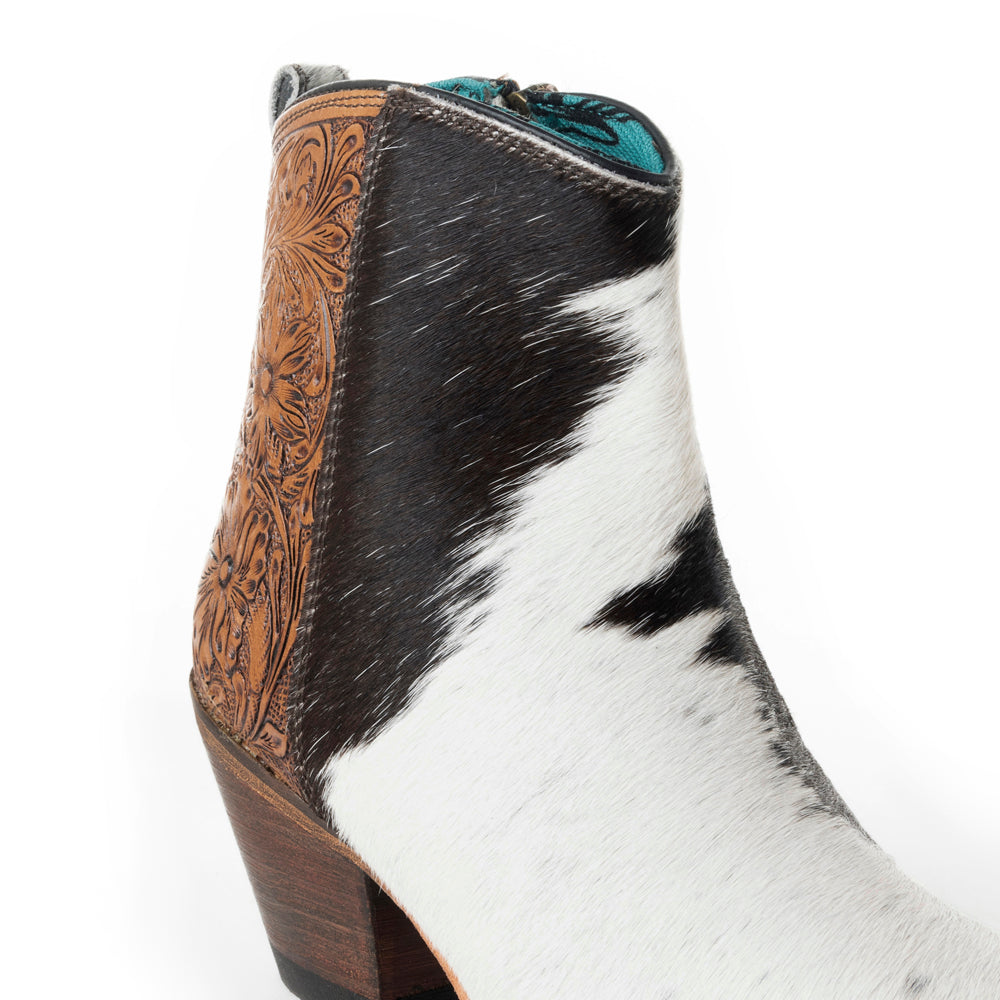 Bottes Laramie Plains en cuir pleine fleur et cuir repoussé à la main