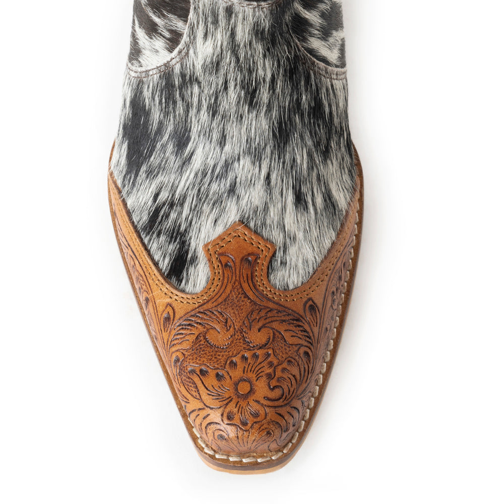 Bottes Silverado en cuir pleine fleur et travaillées à la main