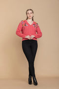 Pull Alayna brodé de fleurs