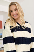 Pull tricoté rayé Logan