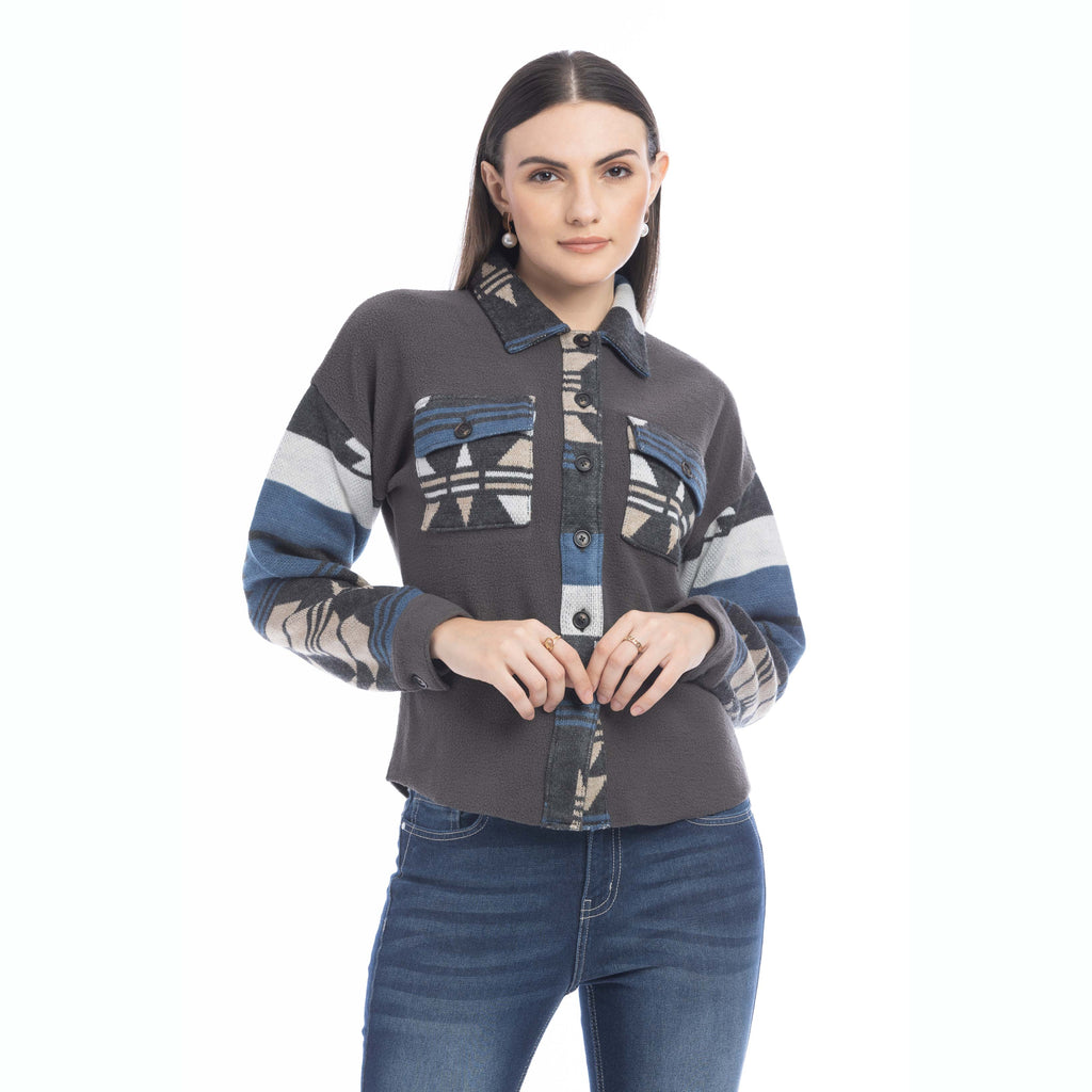 Shacket-pull Willa Dessert Winds
