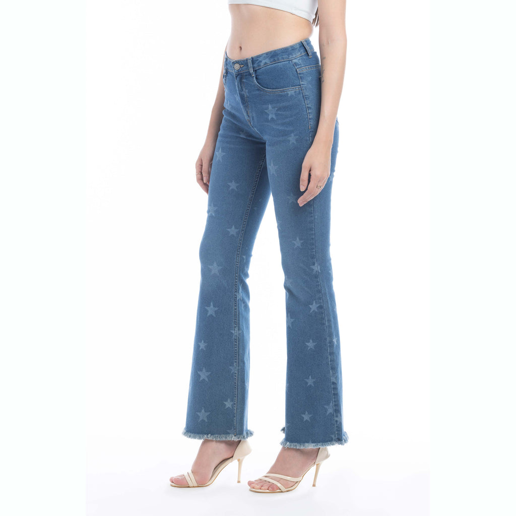 Jean Shiloh Stars à jambes évasées