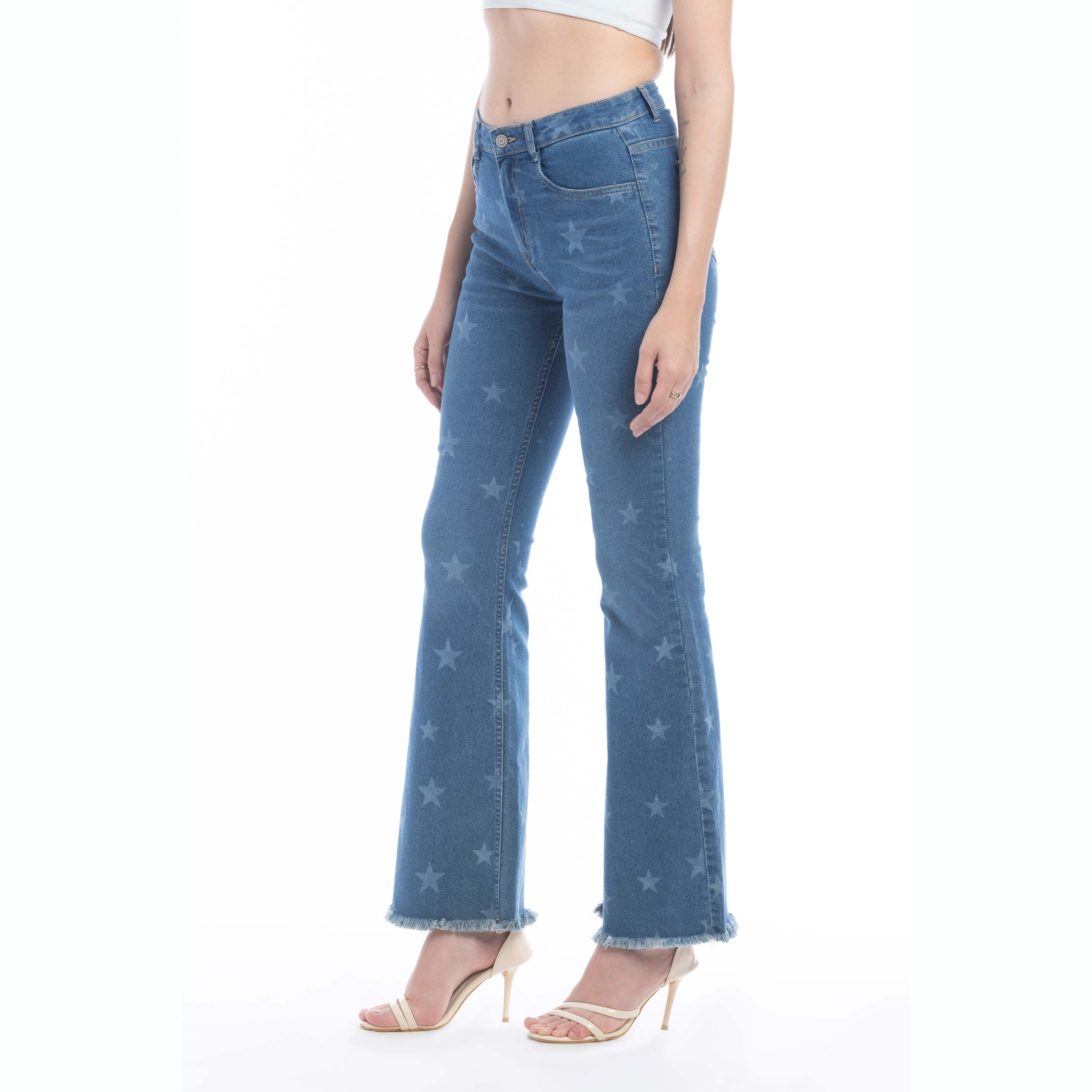 Jean Shiloh Stars à jambes évasées