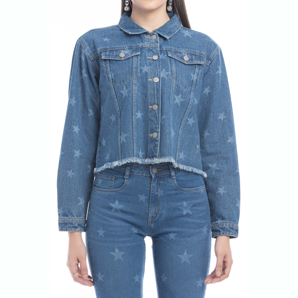 Veste en jean Shiloh Stars