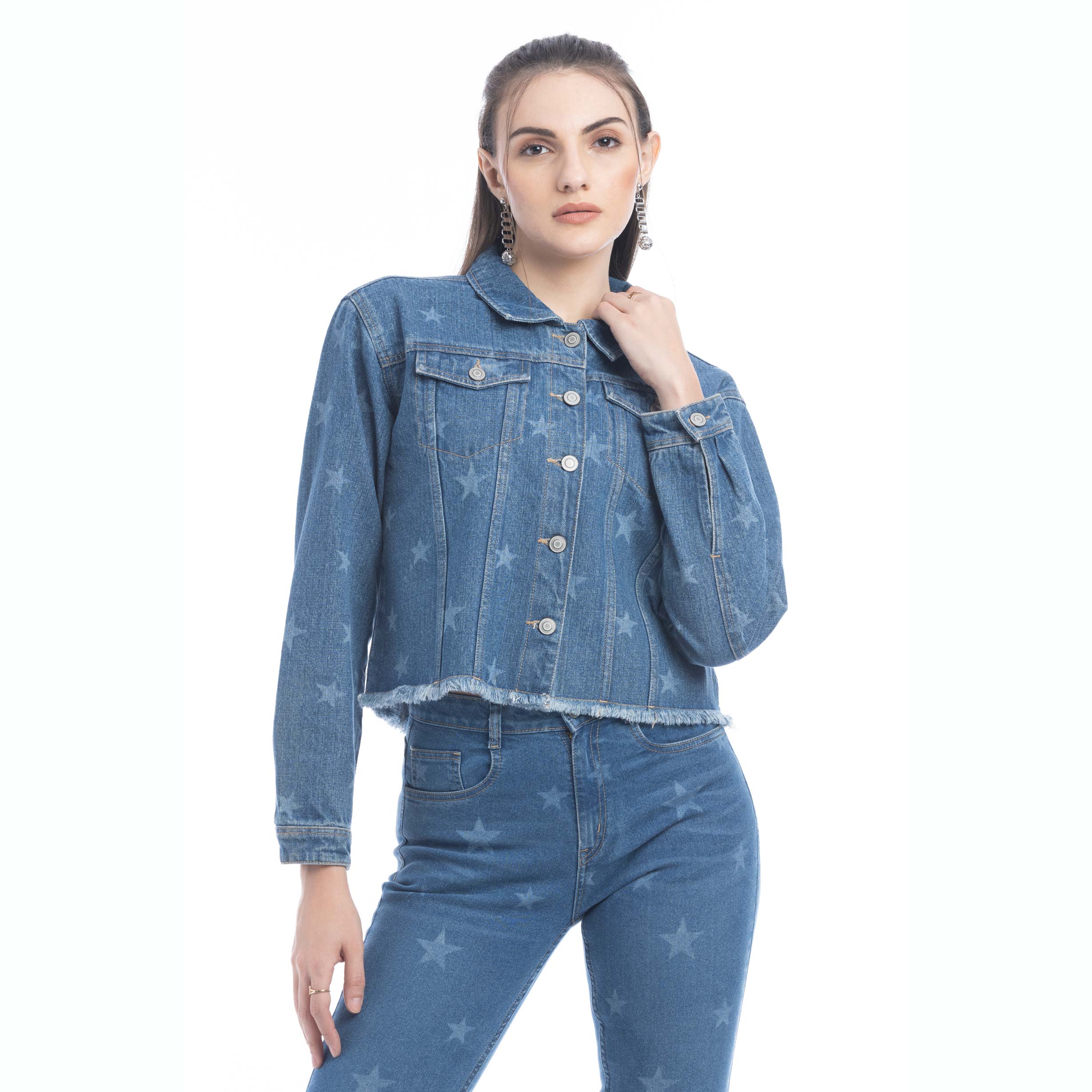 Veste en jean Shiloh Stars