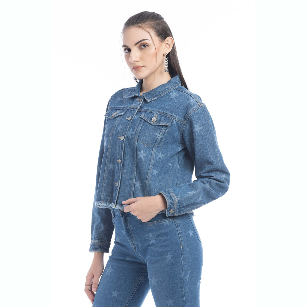 Veste en jean Shiloh Stars