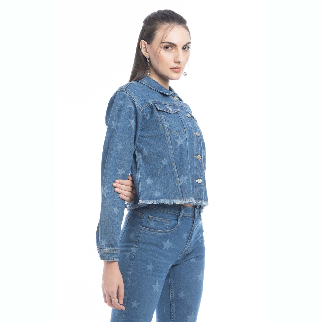 Veste en jean Shiloh Stars