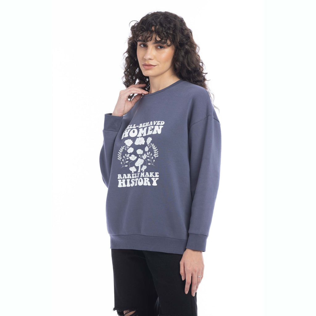 Sweat-shirt oversize Femme bien élevée