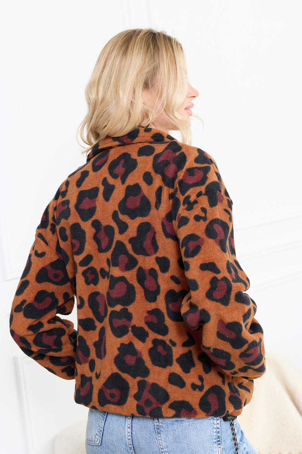 Veste à col haut Maren imprimé animal