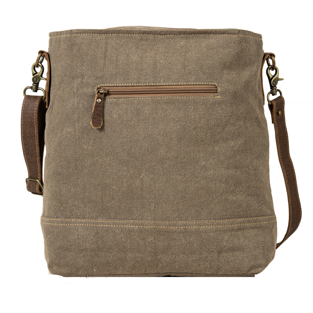 Sac à bandoulière en patchwork style voyageur vintage