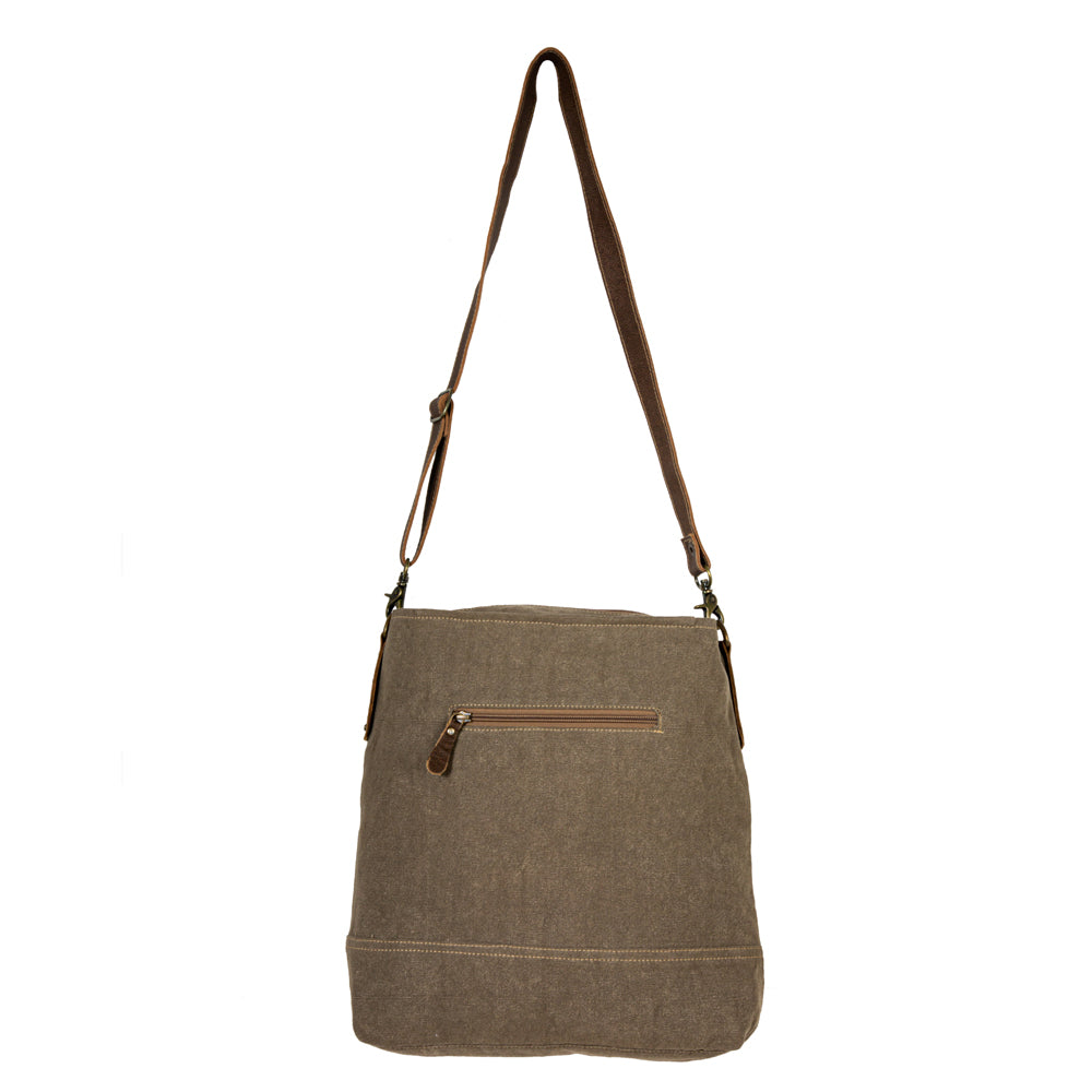 Sac à bandoulière en patchwork style voyageur vintage