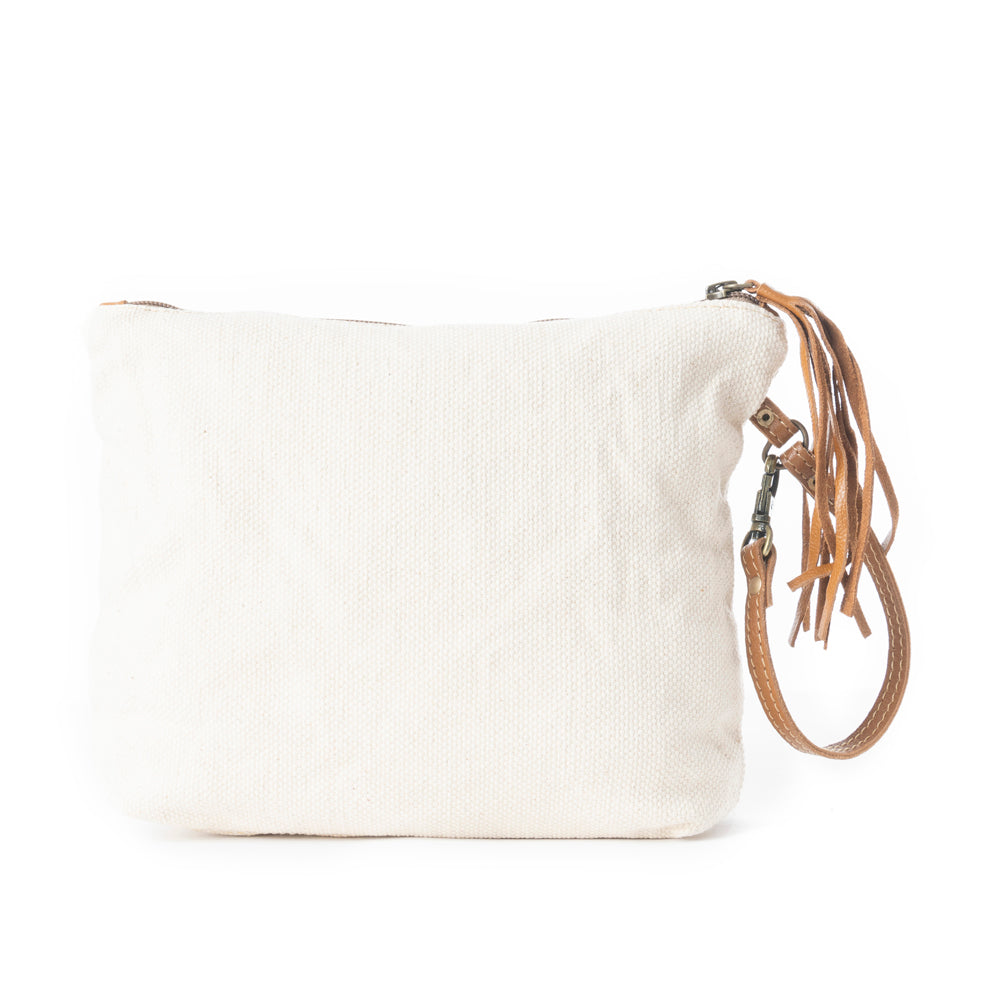 Pochette en toile Farine
