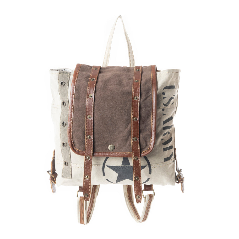 Sac à dos motif militaire