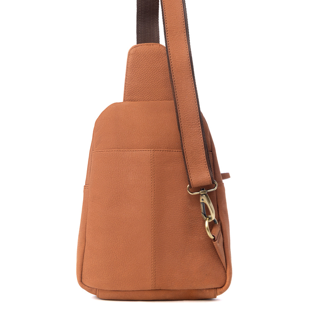 Sac seau Mountain Bend en cuir de veau poilu