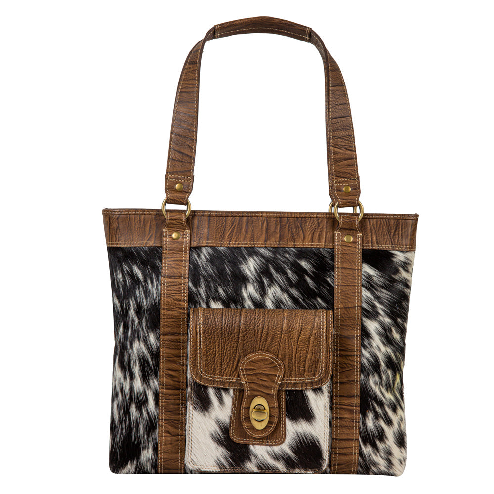 Sac en cuir et poils de veau Crawford Canyon