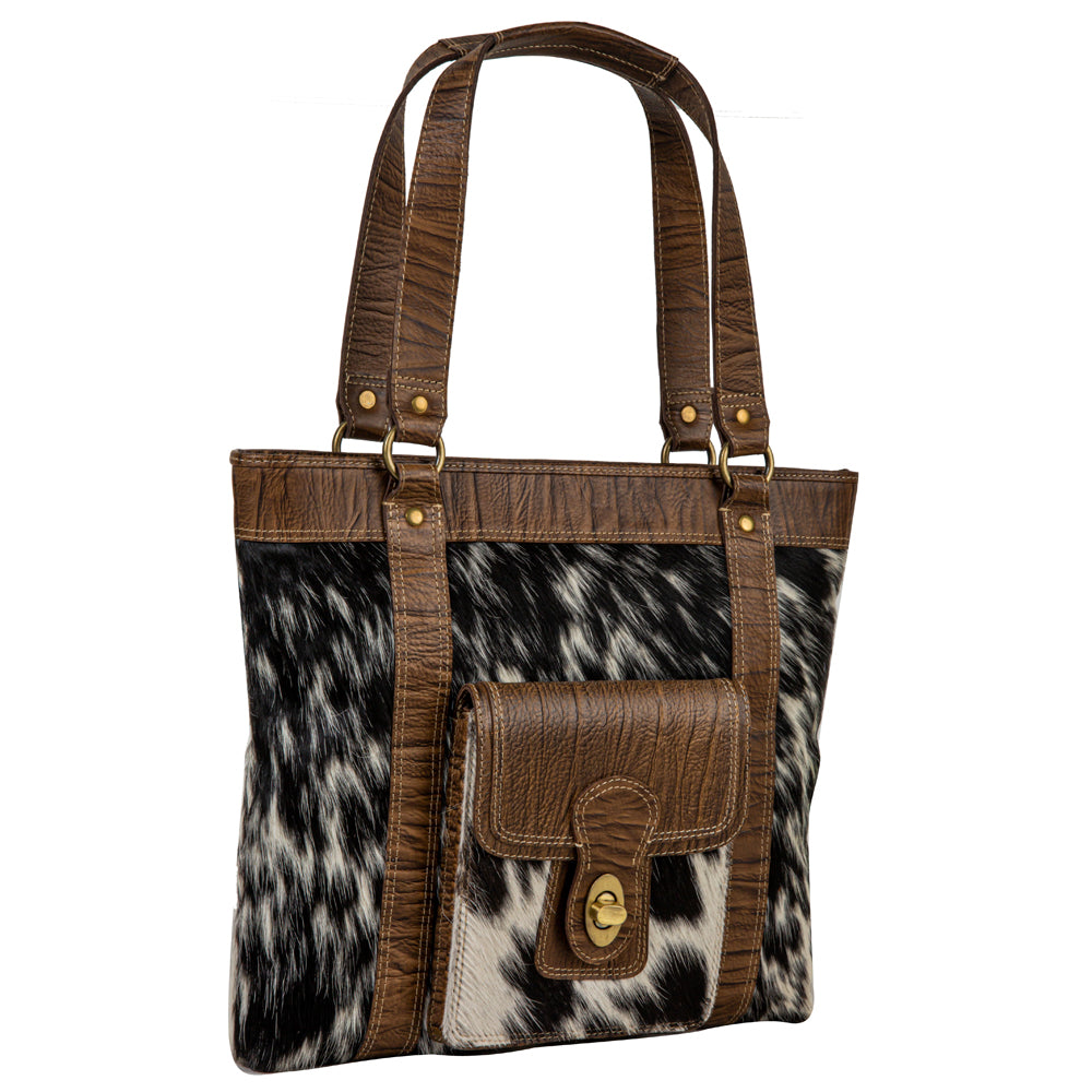 Sac en cuir et poils de veau Crawford Canyon