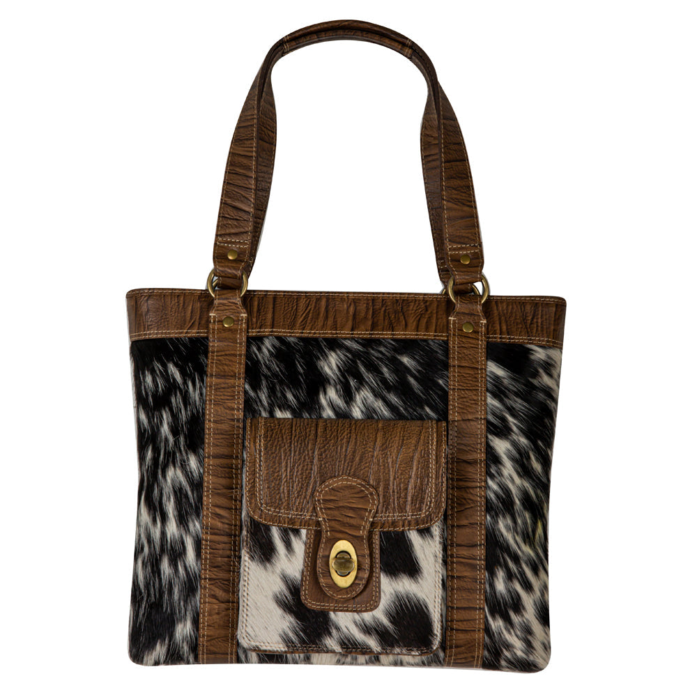 Sac en cuir et poils de veau Crawford Canyon
