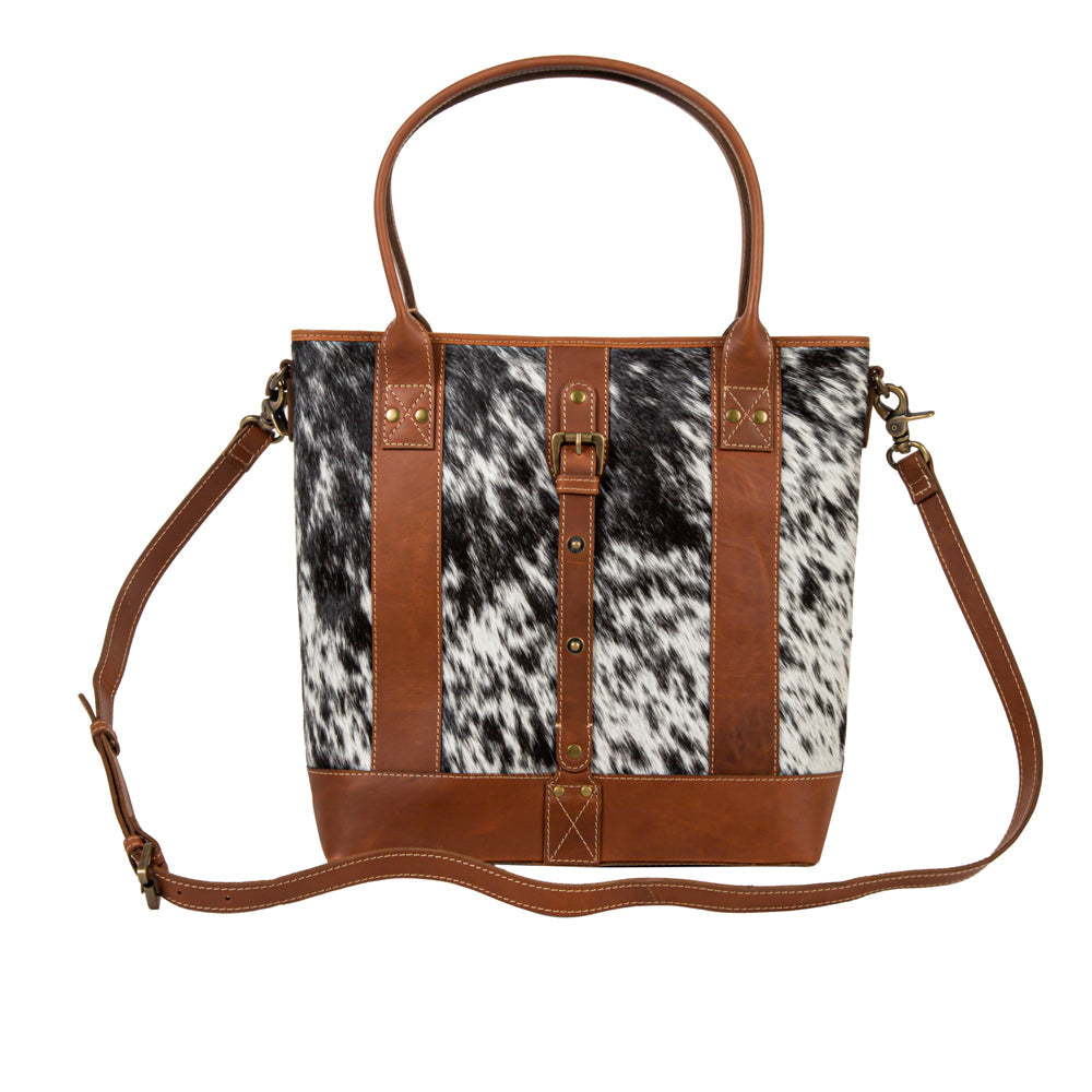 Sac en cuir à poil de poney Clayburn Canvas