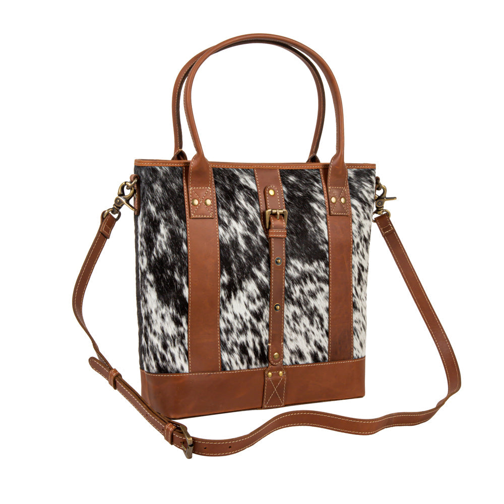 Sac en cuir à poil de poney Clayburn Canvas