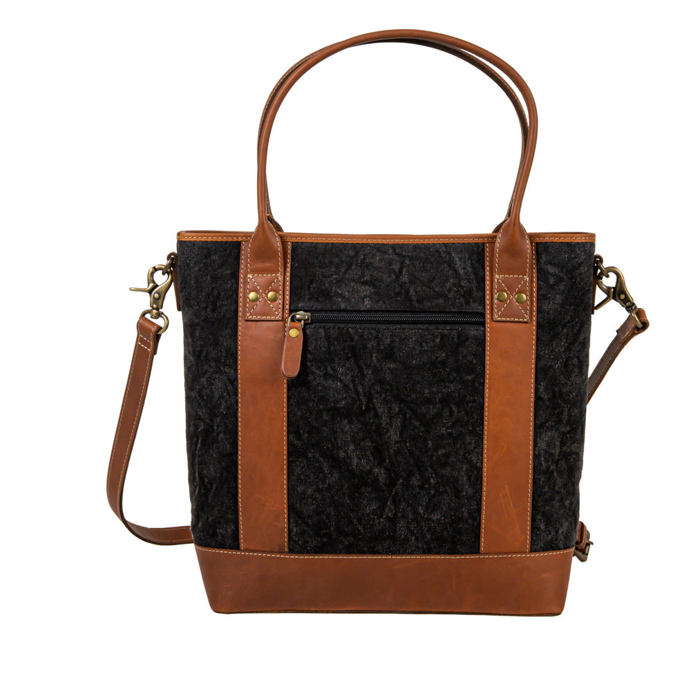 Sac en cuir à poil de poney Clayburn Canvas