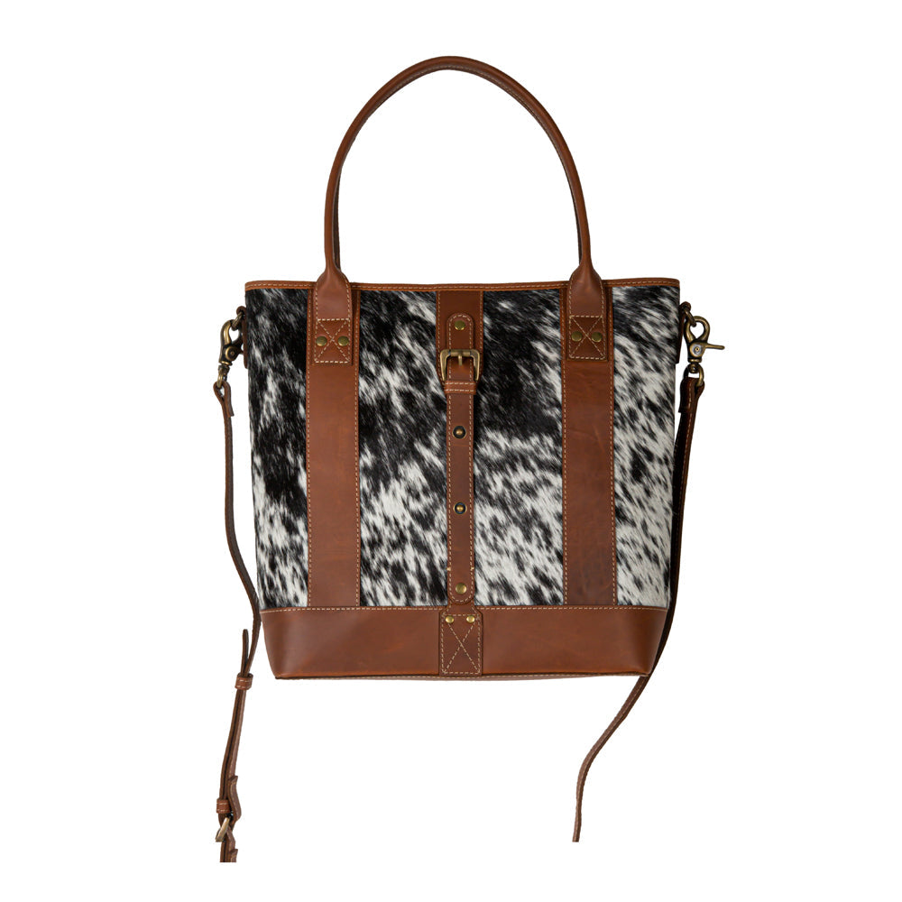 Sac en cuir à poil de poney Clayburn Canvas