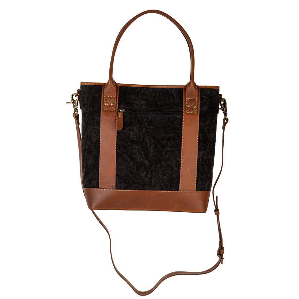 Sac en cuir à poil de poney Clayburn Canvas