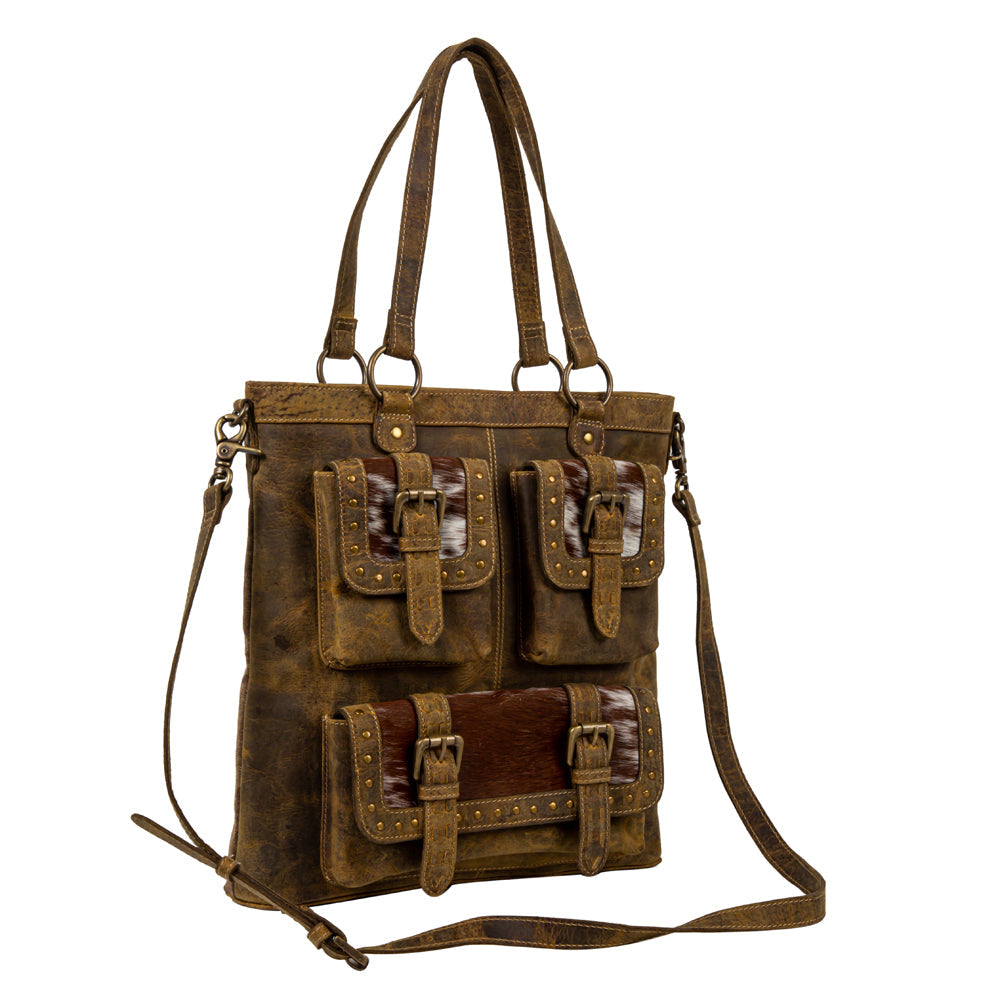 Sac Cube Mesa en toile avec poche et poil